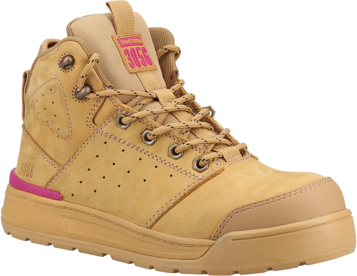 Hard Yakka Womens 3056 S1P Safety Boot Composite Toe Cap + Side Zip