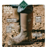 Muck Boots Safety Wellingtons Muck Boots Chore Classic Safety Wellington - Moss Green