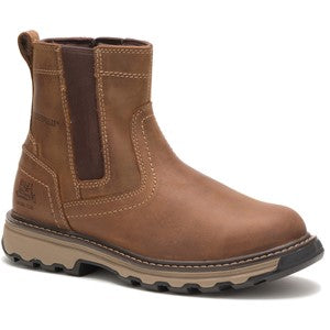 Caterpillar Pelton Wide-Fit Safety Dealer Boot with Steel Toe Cap