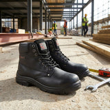 Extra-Wide (EEEE) UKD Grafter Bedrock S1P Safety Boots | Steel Toe Cap