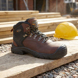 Extra-Wide (EEEE) UKD Grafter Grit S7 Safety Boots | Steel Toe Cap | Brown