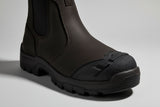 Caterpillar Striver XL S7 brown dealer boot steel toe with rubber scuff cap protection
