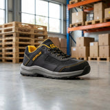 CAT Caterpillar Elmore S1P Wide Fit Safety Trainers (HRO SR) | Grey