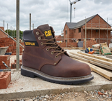 CAT Caterpillar Powerplant S3 Wide Fit Waterproof Steel Toe Safety Boots | Steel Toe Cap