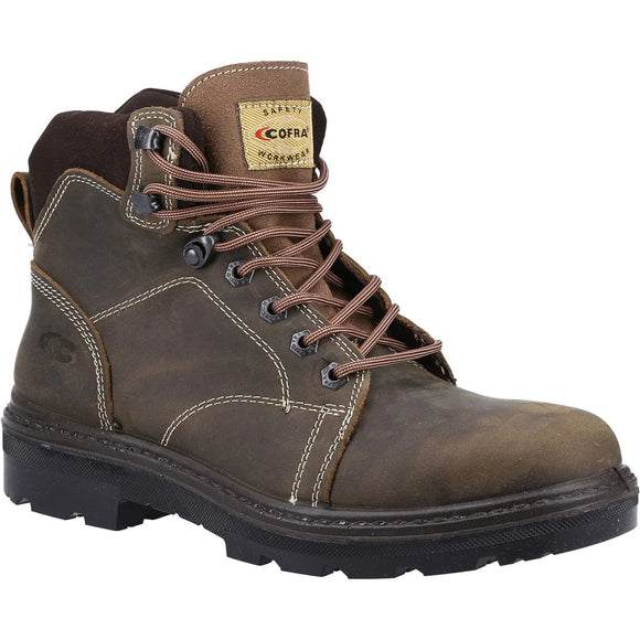 COFRA Leather Work Boots - NEW ASPHALT Treadless Footwear- Size 10,Black COFRA Leather Work Boots - NEW ASPHALT Treadless Footwear- Size 10,Black