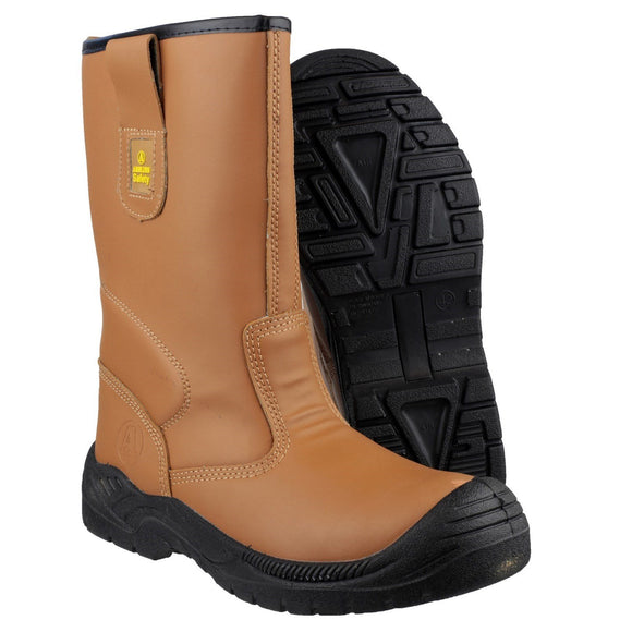 Amblers Safety Mens Amblers Safety FS142 Water Resistant Pull On Safety Rigger Boot