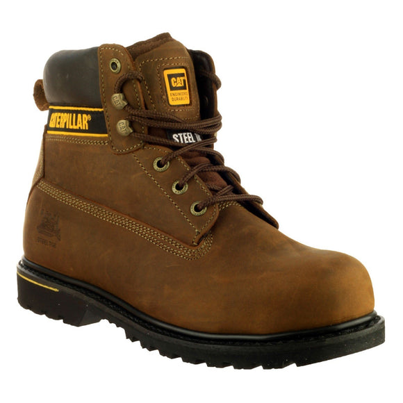 Caterpillar NEW Holton S3 Wide-Fit Safety Boots with Steel Toe Cap ...