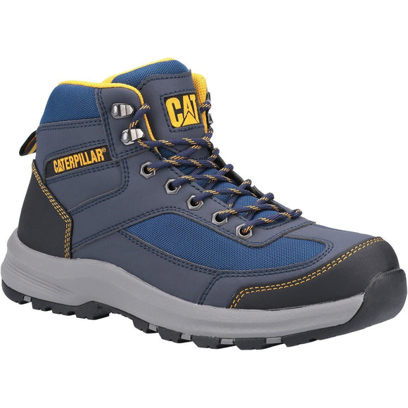 Caterpillar Safety Boots CAT NEW Elmore Safety Hiker with Steel Toe Cap - Blue