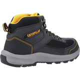Caterpillar Safety Boots CAT NEW Elmore Wide-Fitting Safety Hiker with Steel Toe Cap - Black