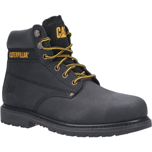 Caterpillar Safety Boots CAT Powerplant Safety Work Boot with Steel Toe Cap - Black