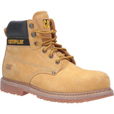 Caterpillar Safety Boots CAT Powerplant Safety Work Boot with Steel Toe Cap - Wheat