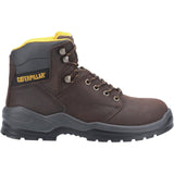 Caterpillar Safety Boots CAT Striver Wide-Fit Safety Boot with Steel Toe Cap - Brown