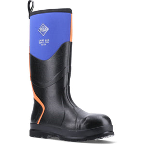 Muck Boots Muck Boots Blue/Orange Chore Max S5 Safety Wellington