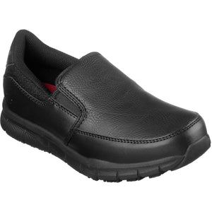 Non Slip Resistant Comfy Black Work Shoes Womens Assa Slip